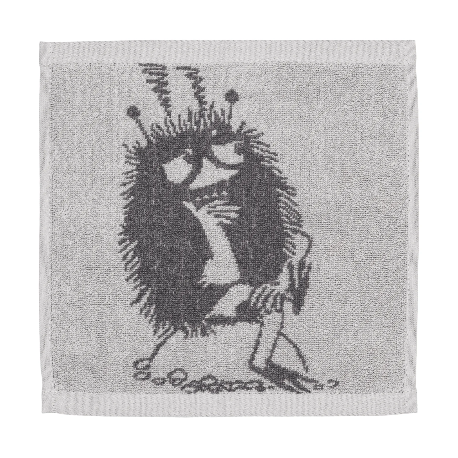 Mumin handduk 25x25 cm, Stinky, grå Moomin Arabia