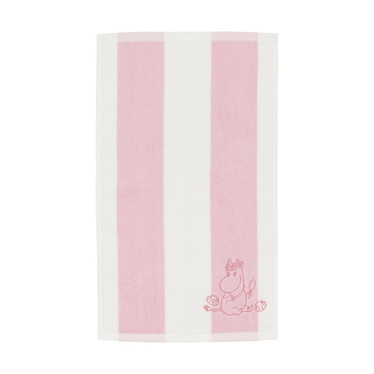 Moomin Arabia Mumin handduk 30x50 cm Snäckskal rosa-vit
