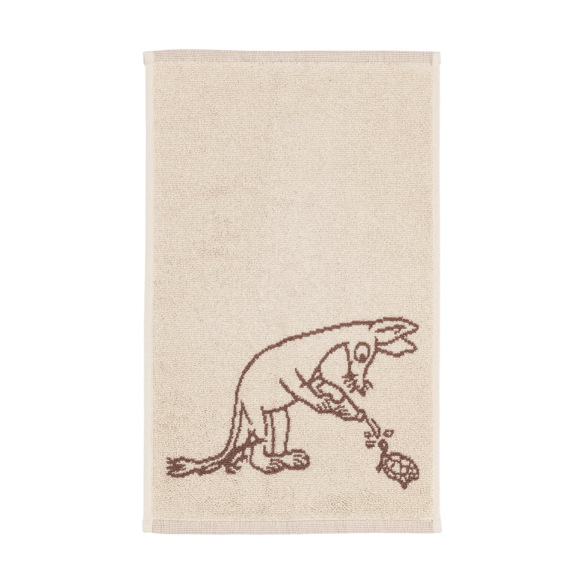 Moomin Arabia Mumin handduk 30x50 cm Sniff brun | Skandinavisk Design | Badlakan | Brun