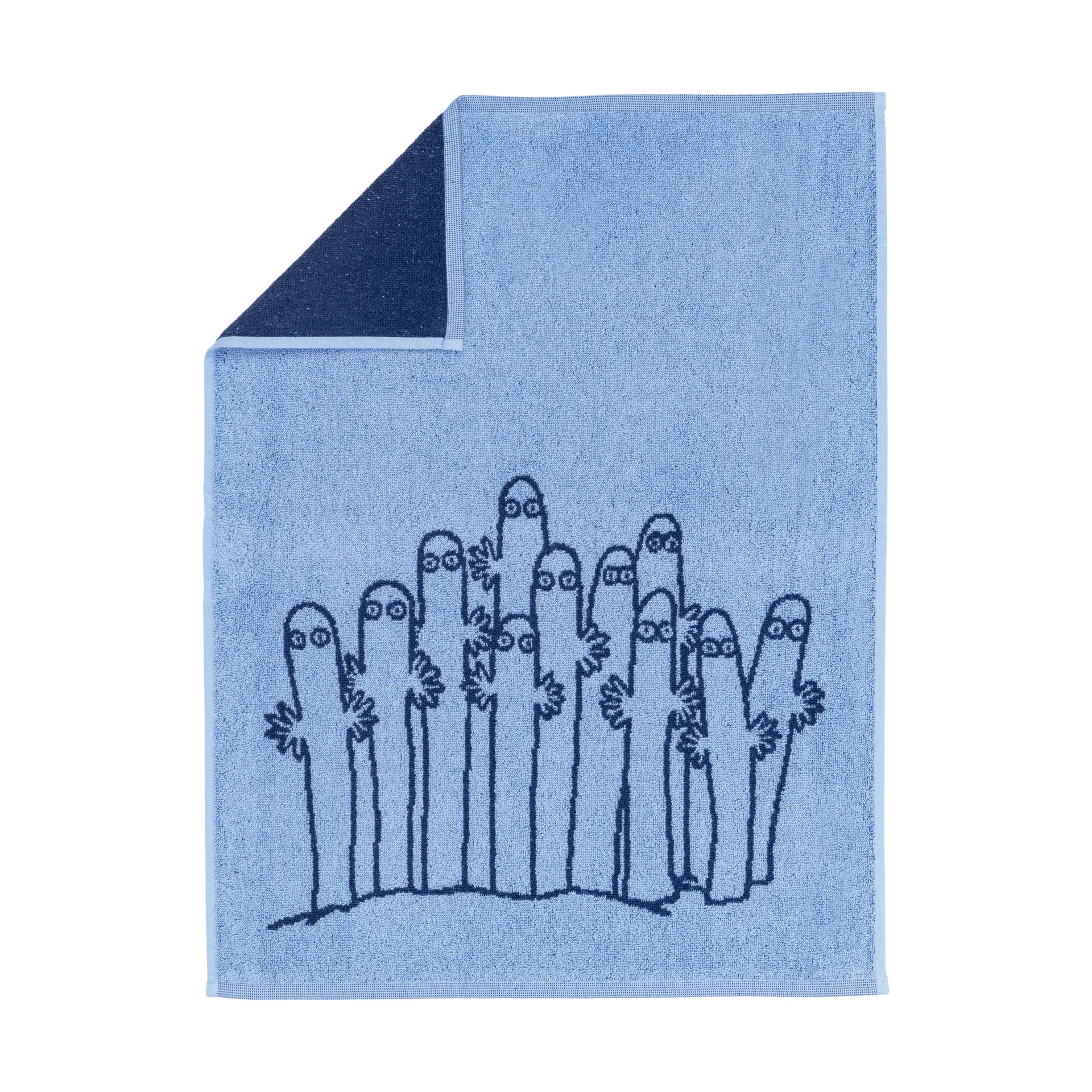 Mumin handduk 50x70 cm, Hattifnattarna blå Moomin Arabia