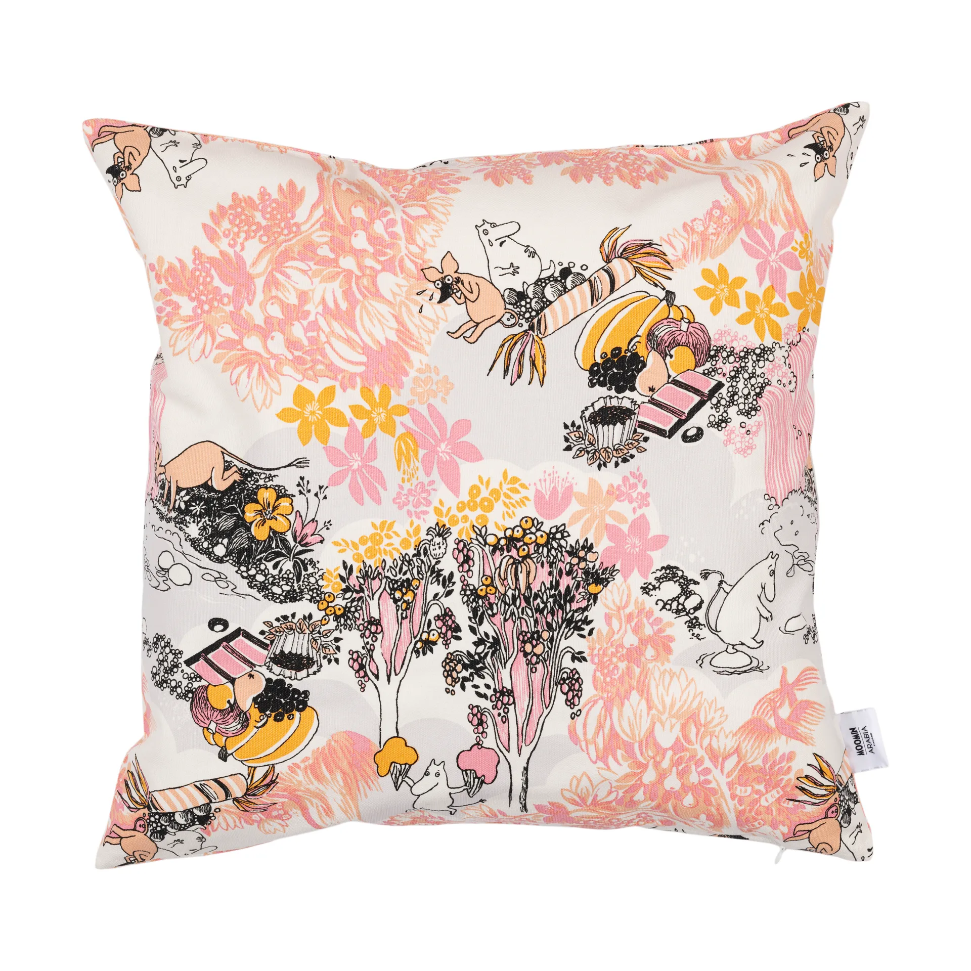 Mumin kuddfodral 50x50 cm, Rosa Moomin Arabia