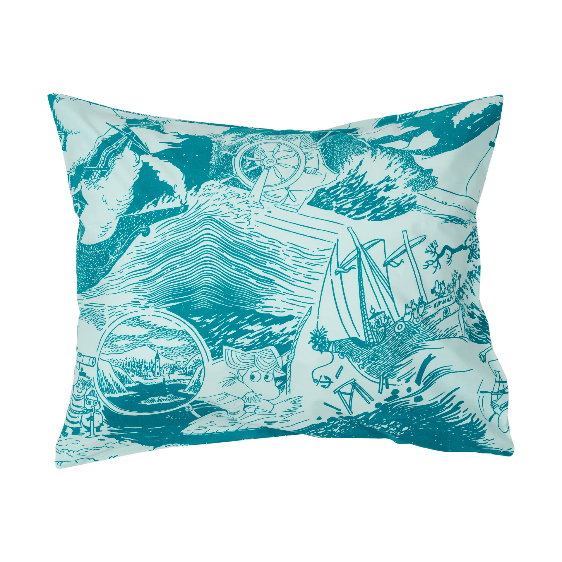 Mumin örngott 50x60 cm, Segling Moomin Arabia