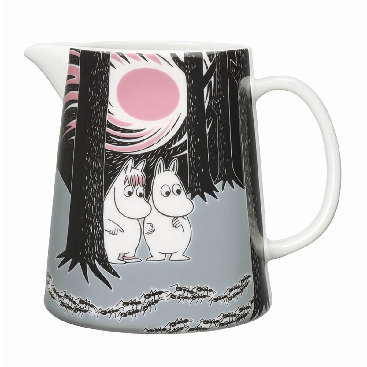 Moomin Arabia Mumin på äventyr Flytten kanna 1L | Skandinavisk Design | Vattenkaraffer & Kannor | Grå