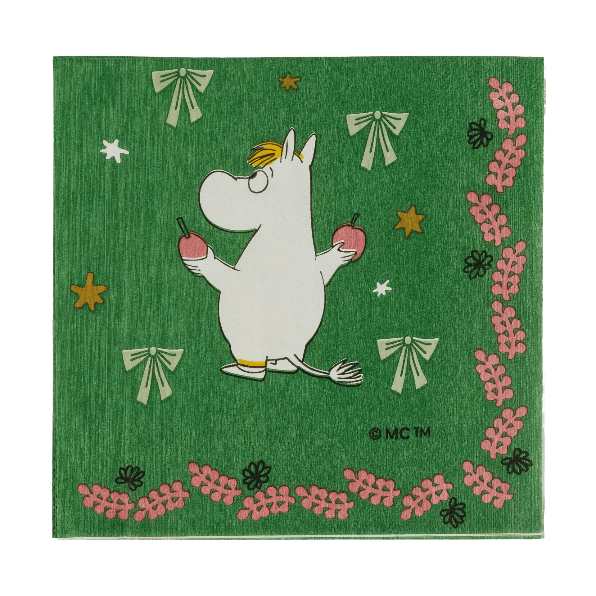 Mumin pappersservett, Kärleksgåva, 33x33 cm, 20-pack Moomin Arabia