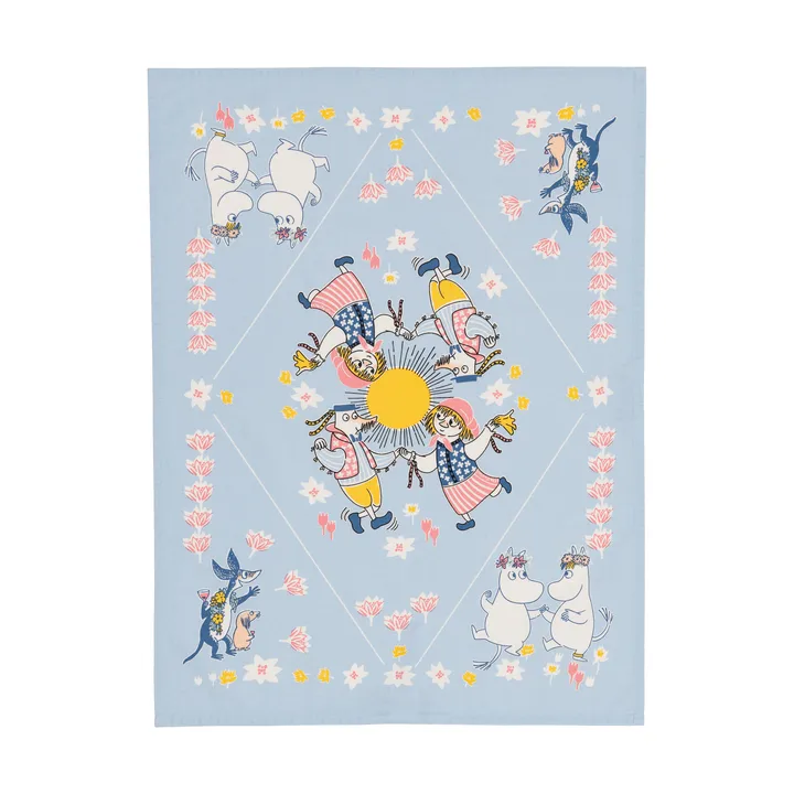 Sommardans Mumin kökshandduk - 50x70 cm - Moomin Arabia