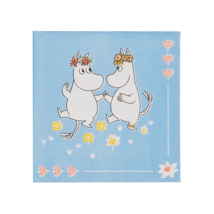 Sommardans Mumin pappersservett 33 cm - 20-pack - Moomin Arabia