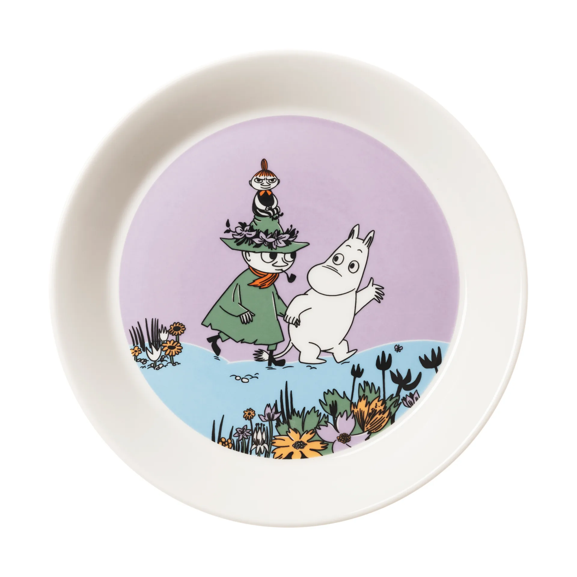 Vänner för alltid mumintallrik, Ø19,5 cm Moomin Arabia