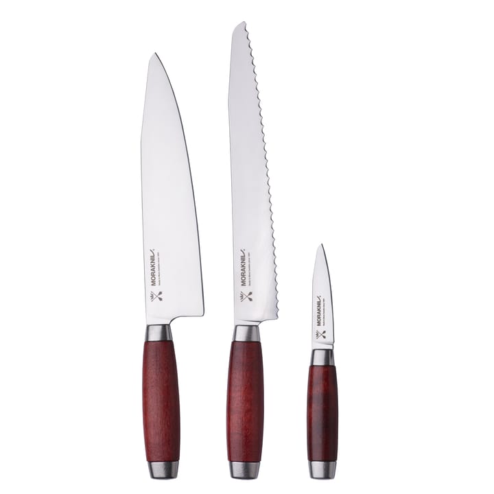 Morakniv knivset 3 delar, röd Morakniv