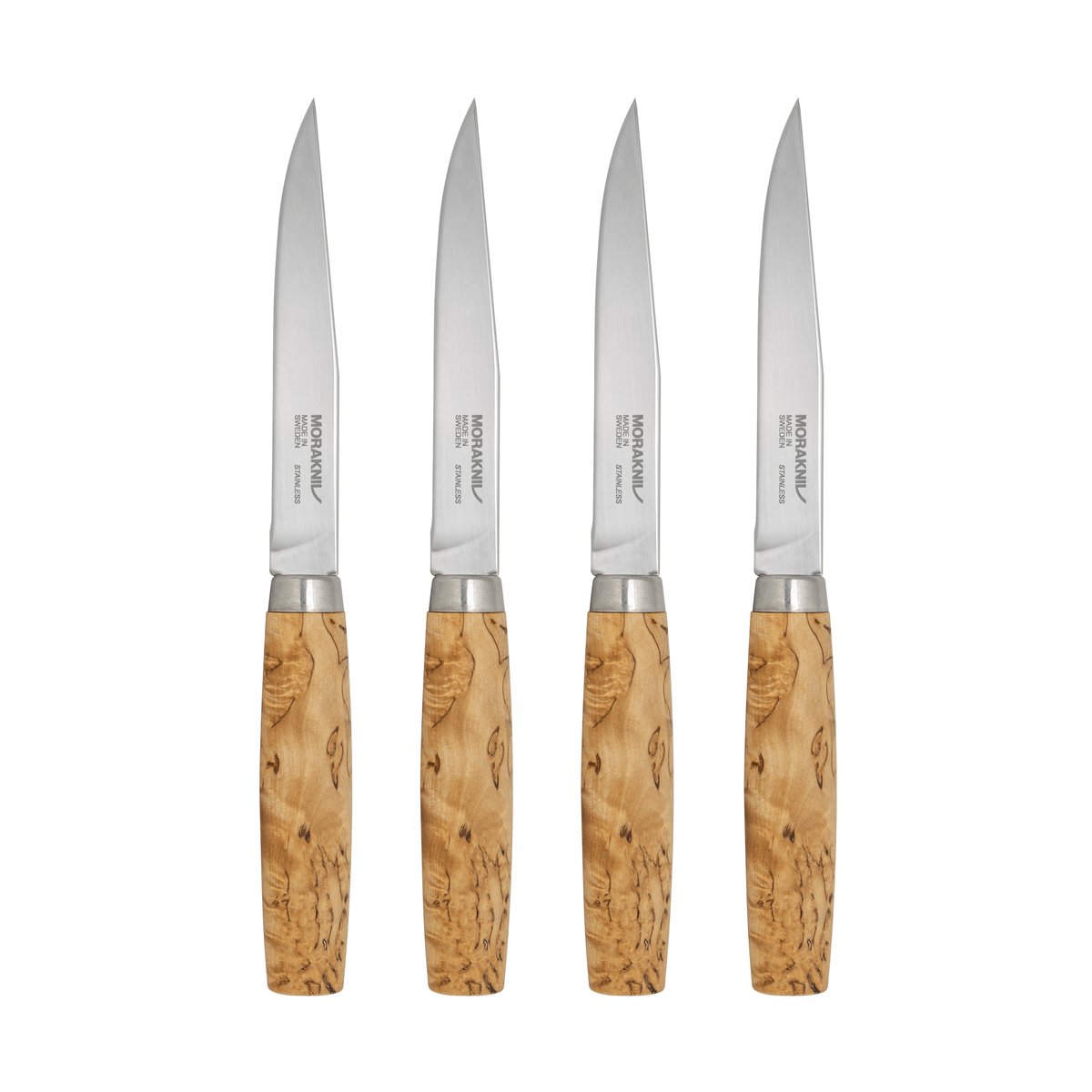 Morakniv Masur stekkniv 4-pack Natur | Skandinavisk Design | Grillbestick | Beige