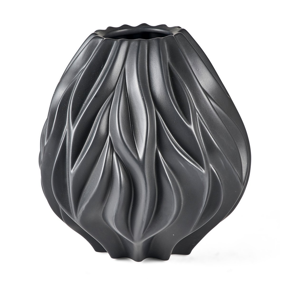 Mors Flame vas 23 cm Svart | Skandinavisk Design | Vaser | Svart