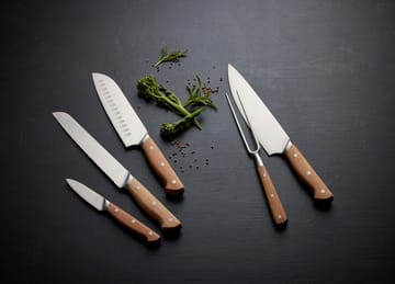 Foresta kockkniv 33 cm - Rostfritt stål-ek - Morsø