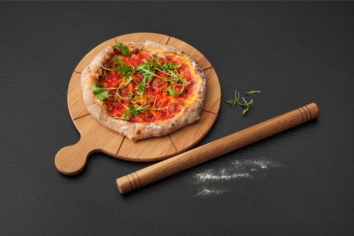 Foresta pizzaskärbräda med räfflor - Ek - Morsø