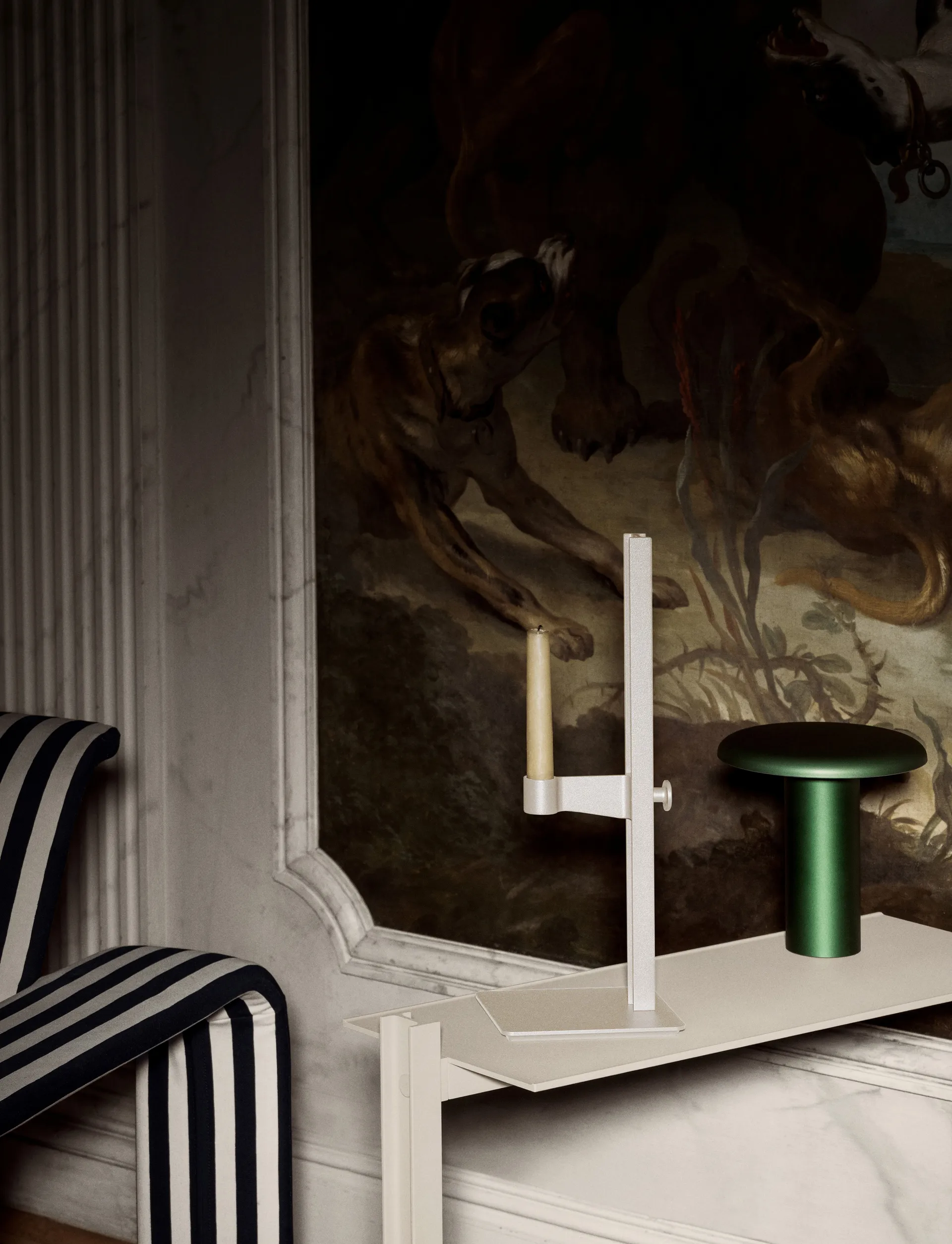 Museum ljusstake, Beige Museum