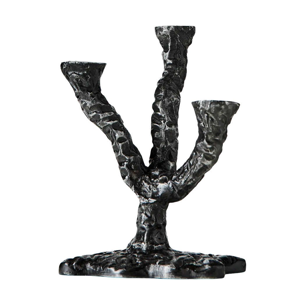 Ava ljusstake 22 cm, Antikgrå MUUBS