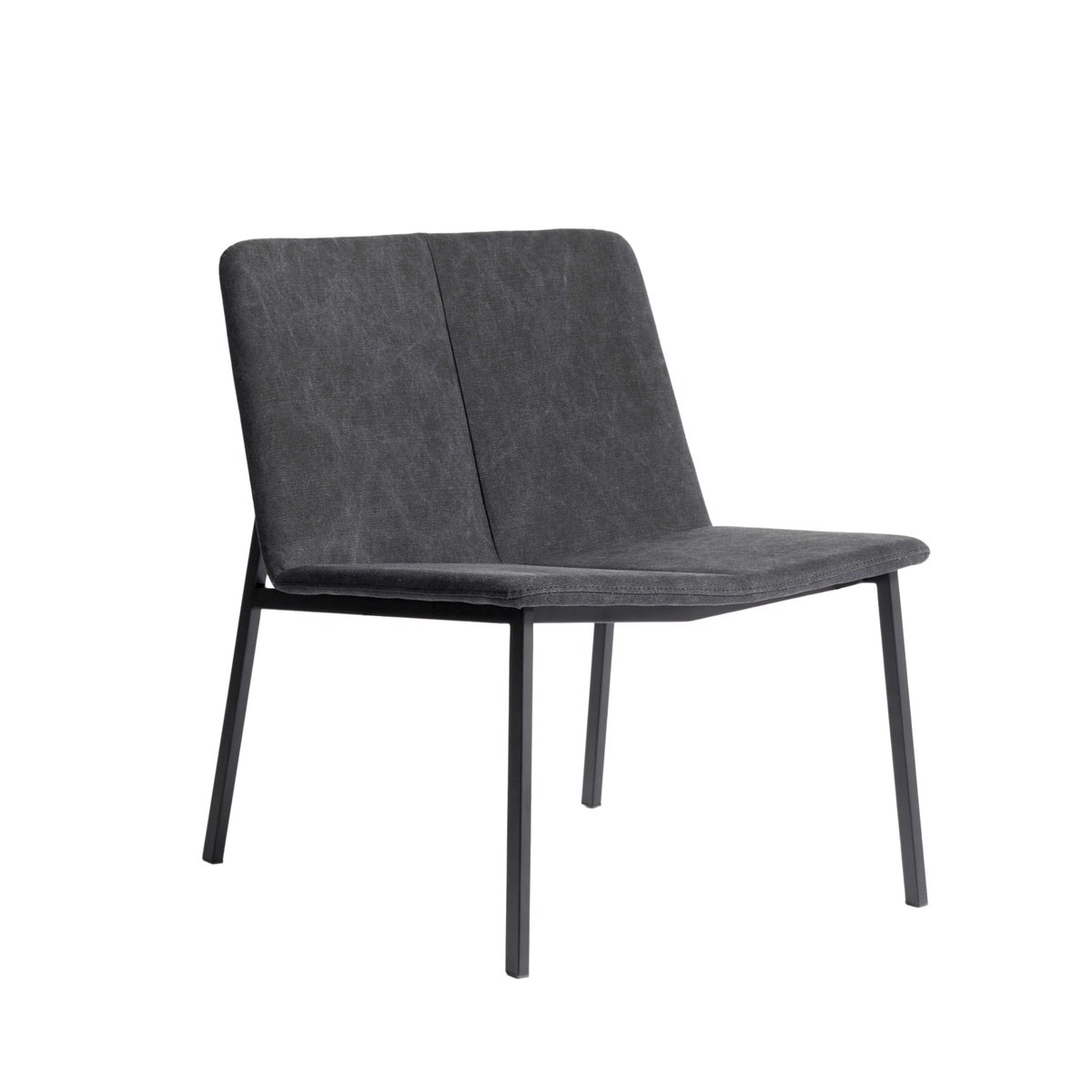 MUUBS Chamfer loungestol Anthracite | Skandinavisk Design | Fåtöljer & Fotpallar | Grå