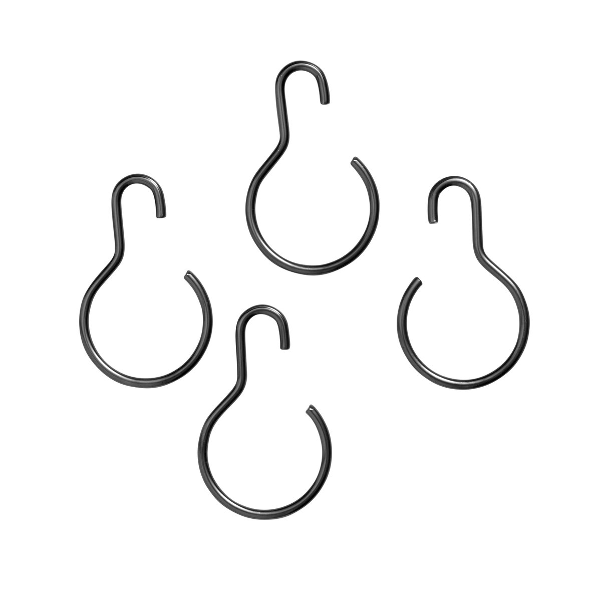 MUUBS Copenhagen S krokar 4-pack Grå | Skandinavisk Design | Krokar & Hängare | Grå