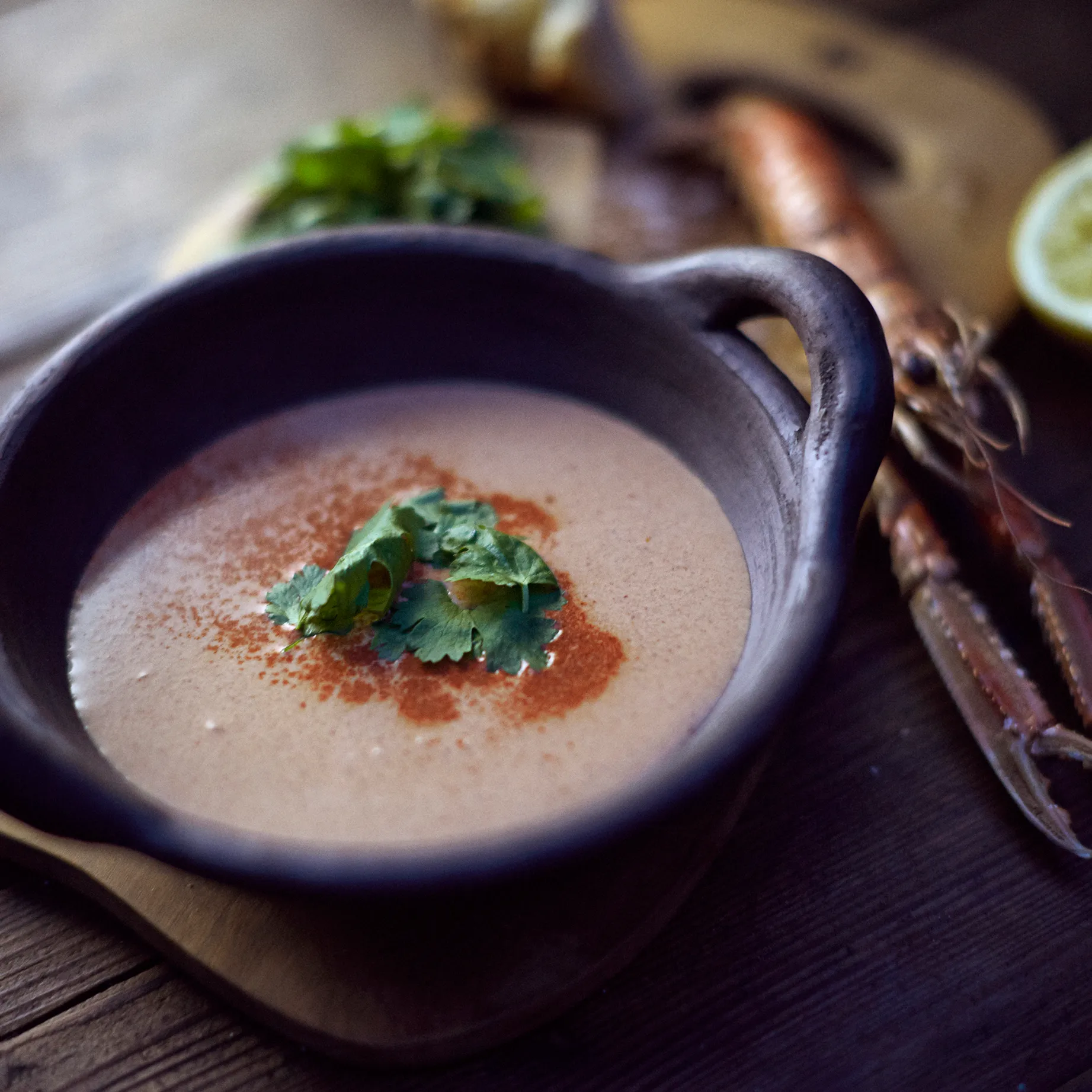 Hazel skål med handtag S, Brun MUUBS