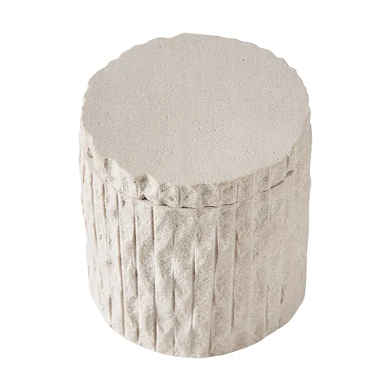 Kama burk med lock Ø9,5 cm, Sand MUUBS