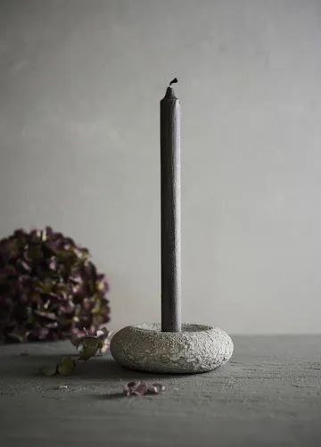 Luna ljusstake - Grey, Ø13x4,8 cm - MUUBS