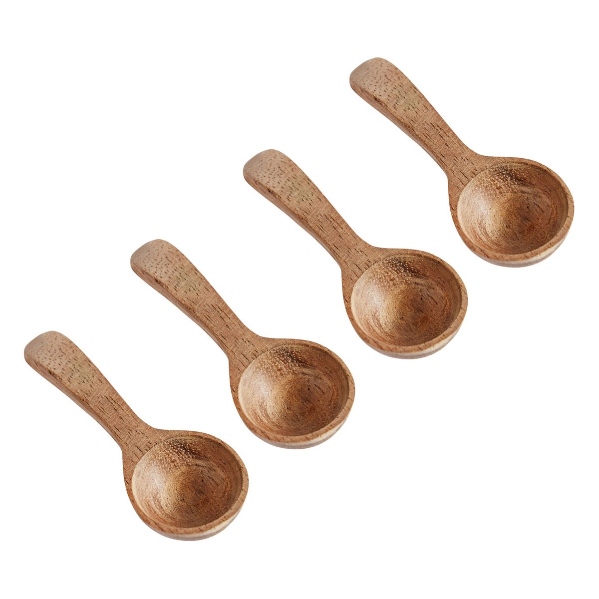 Muubs teak saltsked 4-pack Natur | Skandinavisk Design | Slevar & Skedar | Brun