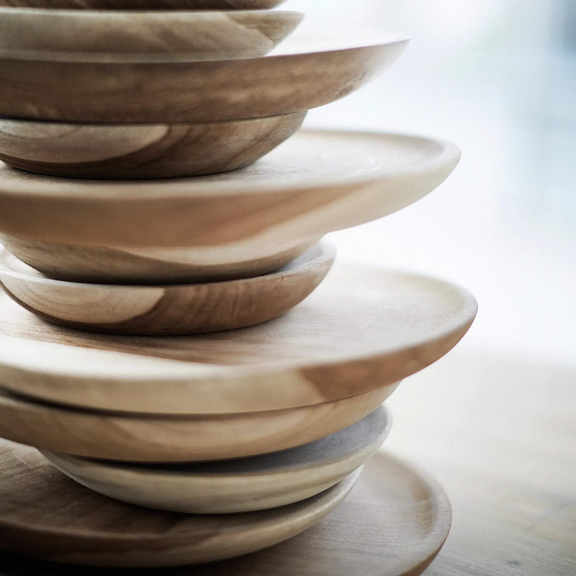 Muubs teak tallrik 18 cm, Natur MUUBS