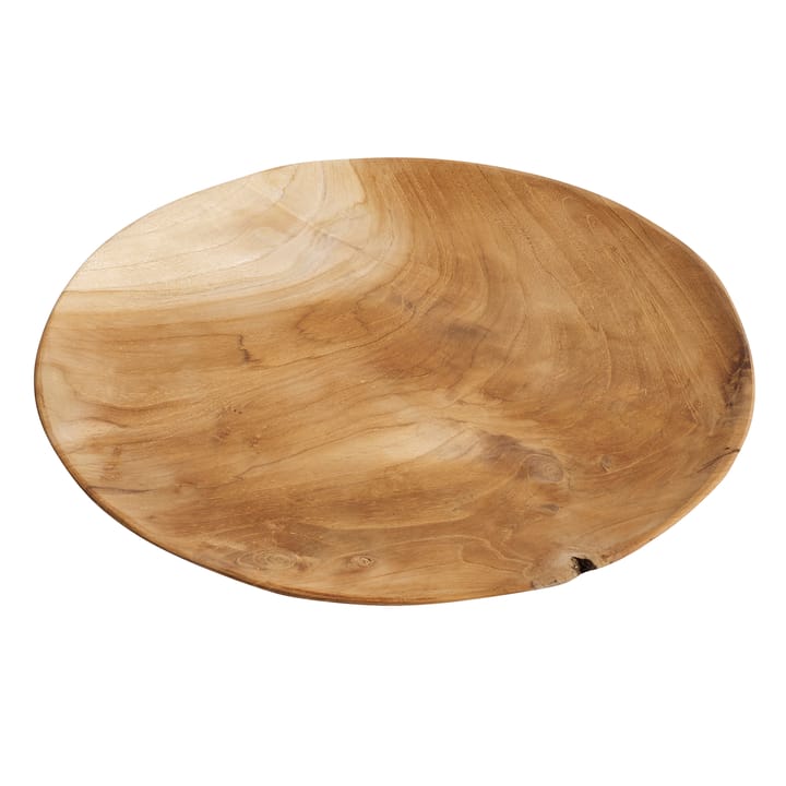 Muubs teak tallrik 37 cm - Natur - MUUBS