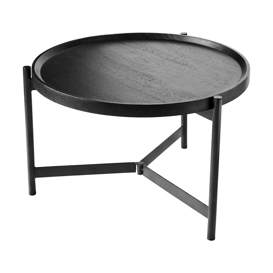 Nevada soffbord Ø70 cm, Svart MUUBS