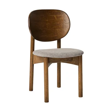 Oka stol - Mörkoljad ek, grey - MUUBS