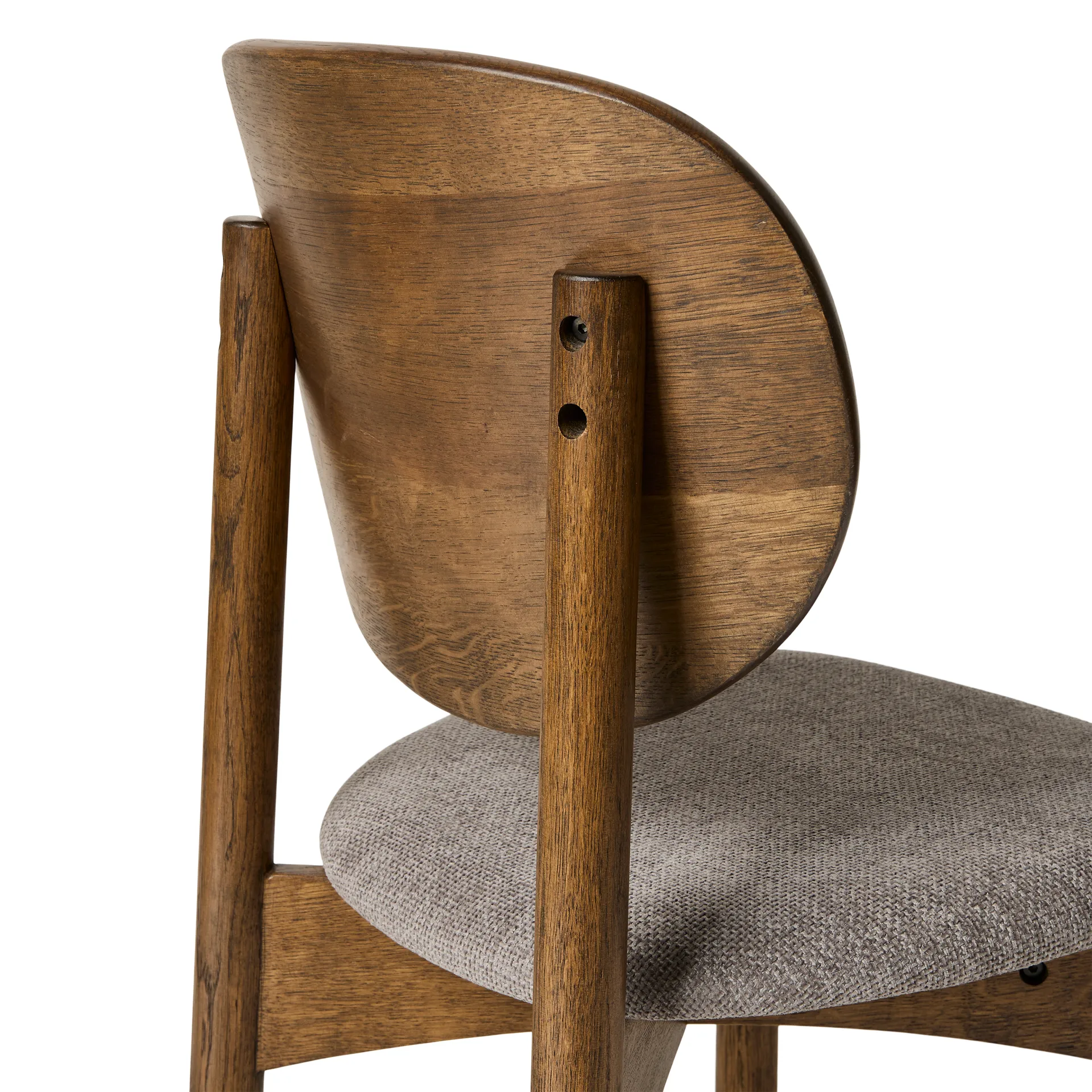 Oka stol, Mörkoljad ek, grey MUUBS