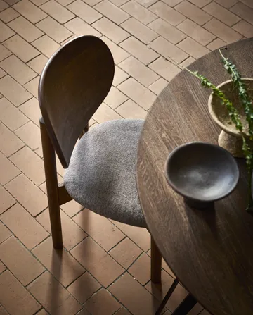 Oka stol - Mörkoljad ek, grey - MUUBS