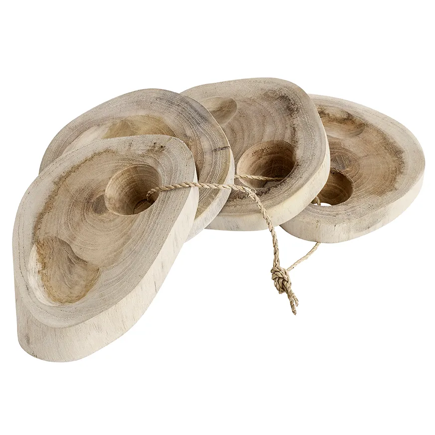 MUUBS Organic äggkopp 4-pack Natur | Skandinavisk Design | Äggkoppar | Beige