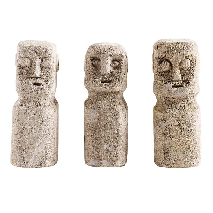 Ray skulptur 15 cm 3-pack - Natur - MUUBS