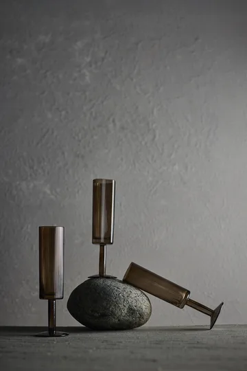 Ripe champagneglas 14,5 cl - Smoked brown - MUUBS