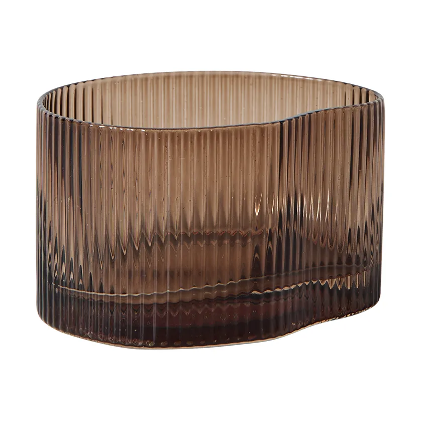 Ripe dricksglas lågt 20 cl, Smoked brown MUUBS