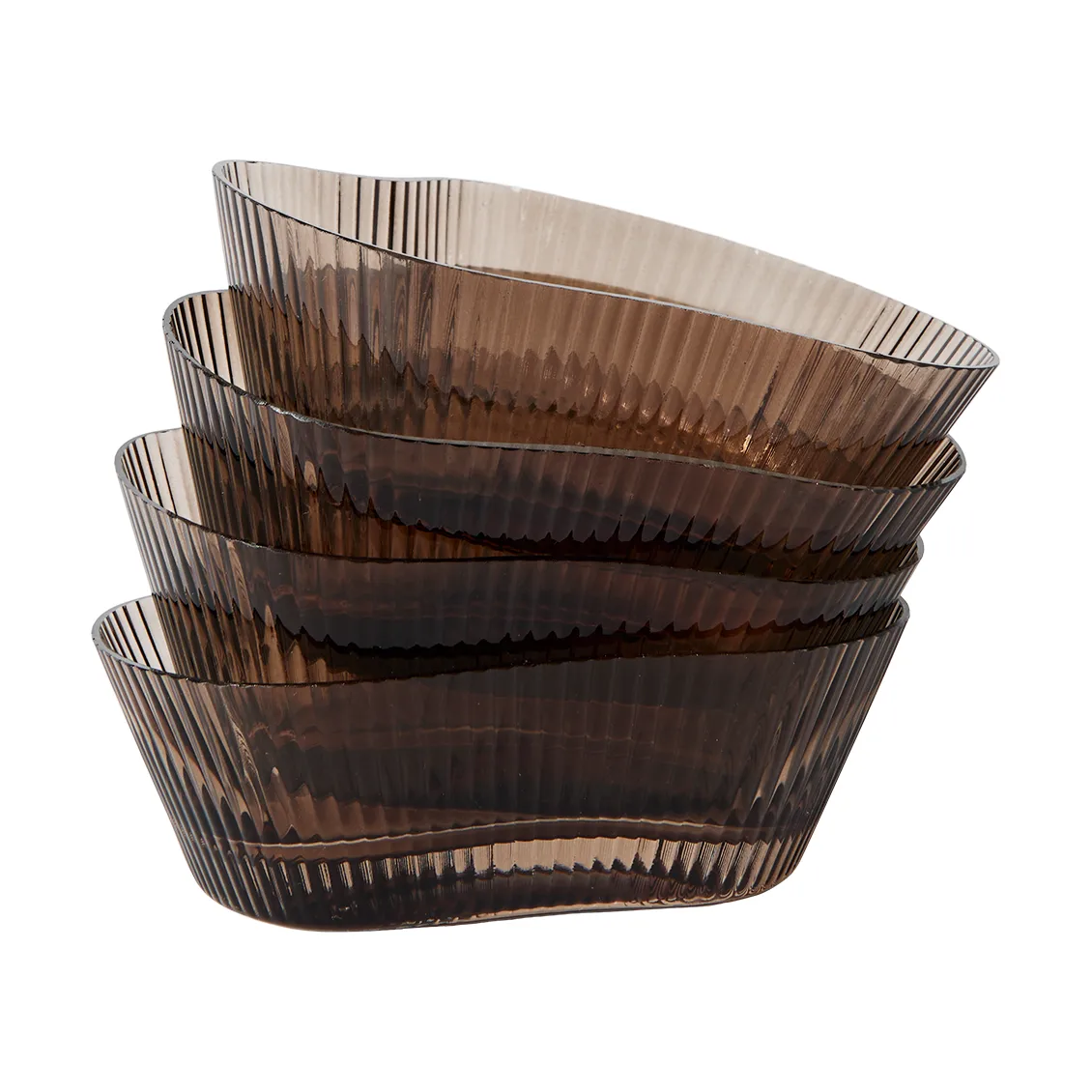 Ripe skål 4-pack, Smoked brown MUUBS