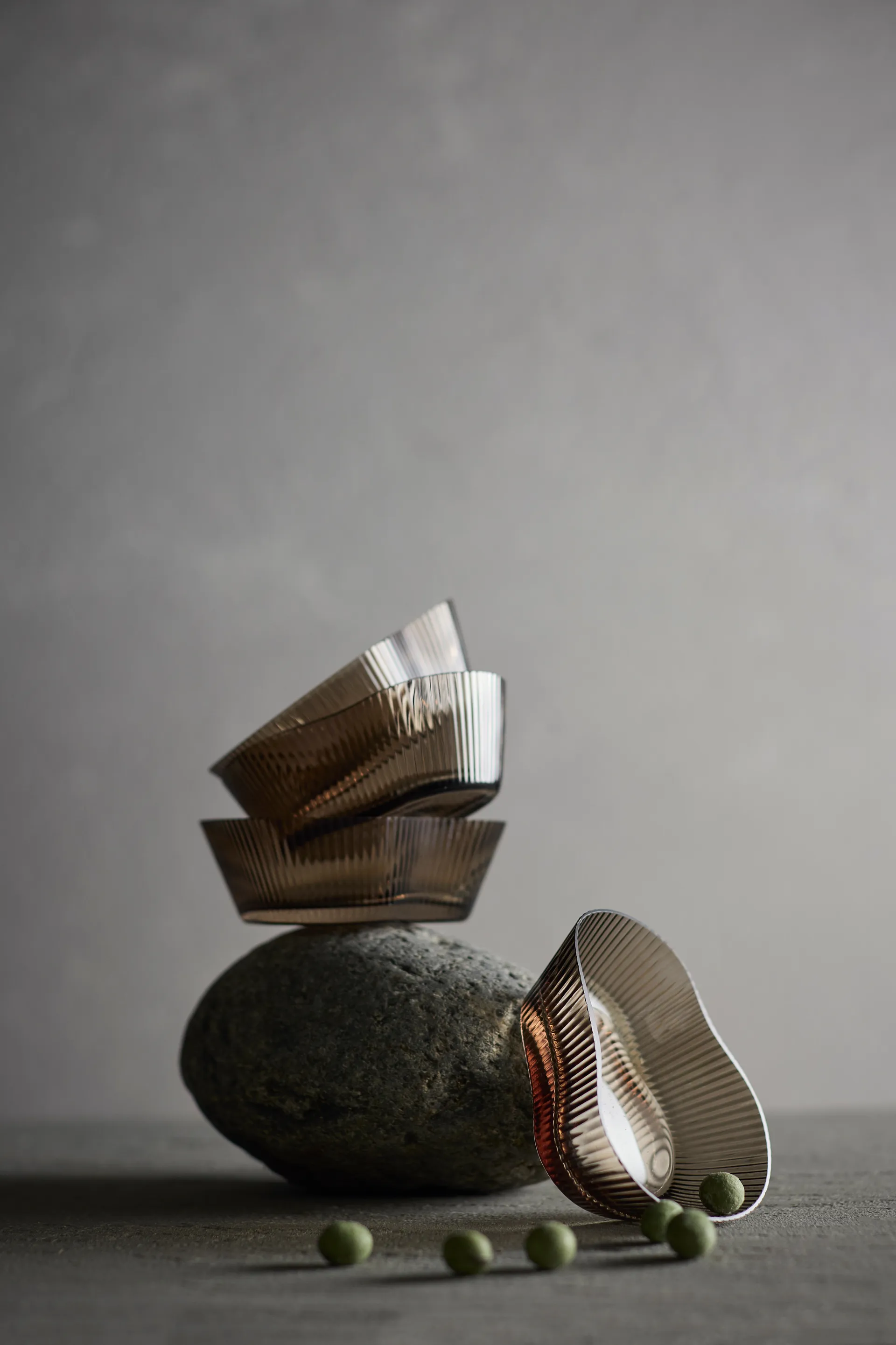 Ripe skål 4-pack, Smoked brown MUUBS