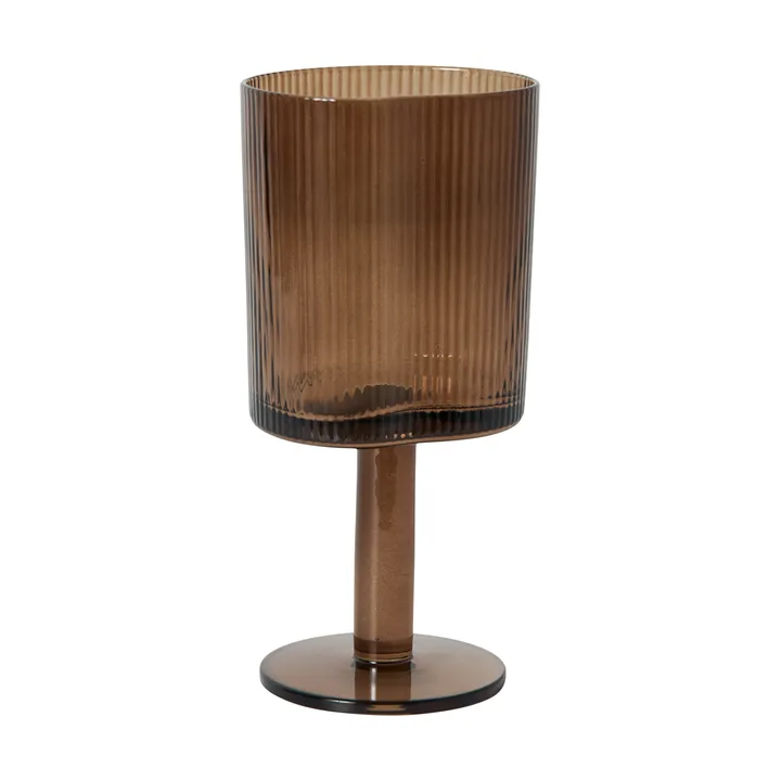 Ripe vitvinsglas 21 cl - Smoked brown - MUUBS