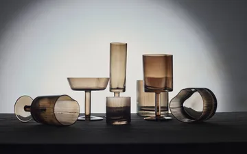 Ripe vitvinsglas 21 cl - Smoked brown - MUUBS