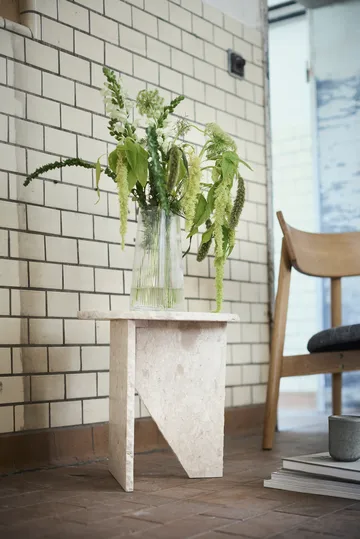 Tetra lounge chair - Betongfärgat tyg-naturoljad ek - MUUBS