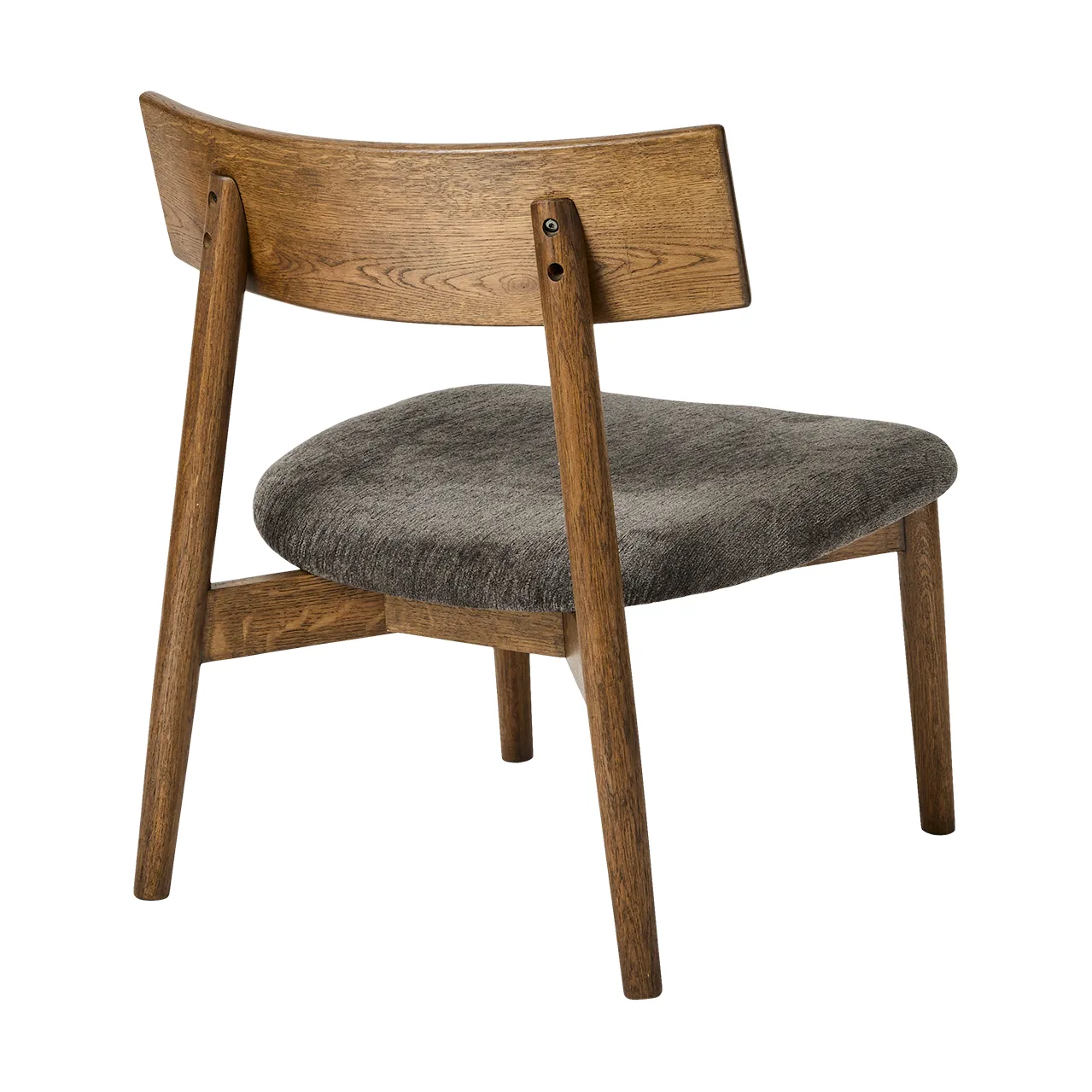 Tetra lounge chair, Granitfärgat tyg-mörkoljad ek MUUBS