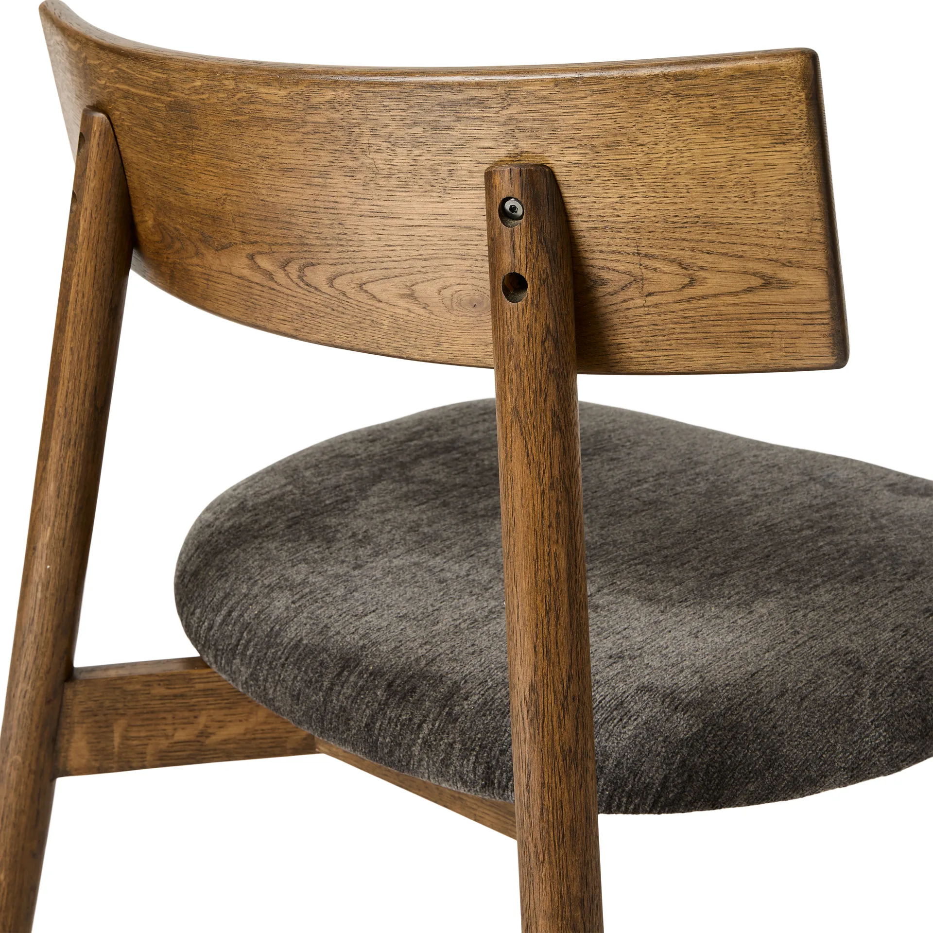 Tetra lounge chair, Granitfärgat tyg-mörkoljad ek MUUBS