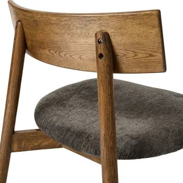 Tetra lounge chair - Granitfärgat tyg-mörkoljad ek - MUUBS