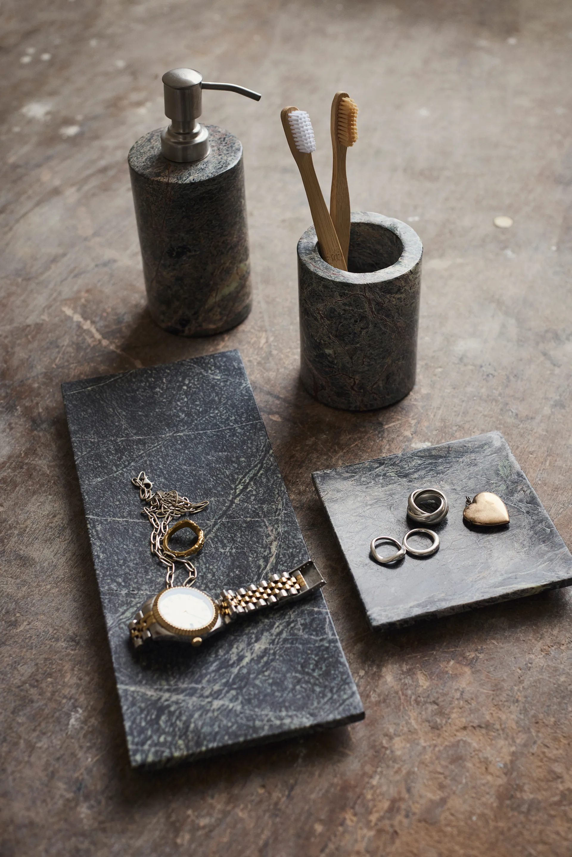 Vita dekorationsbricka, Seagrass, 12x12 cm MUUBS