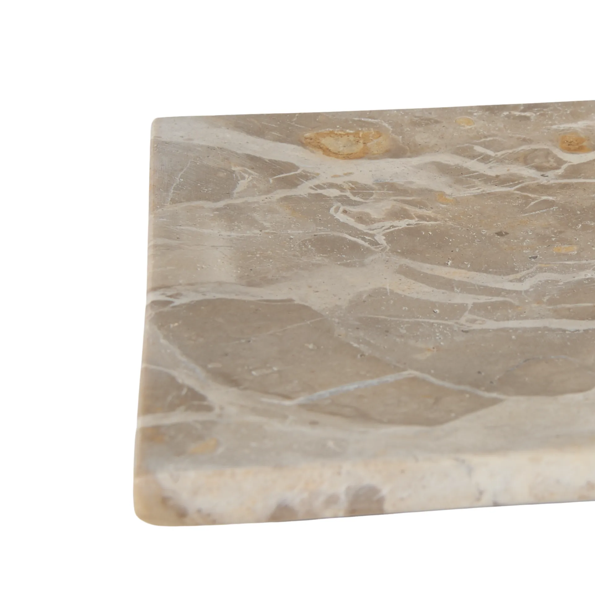 Vita dekorationsbricka, Seashell, 12x12 cm MUUBS