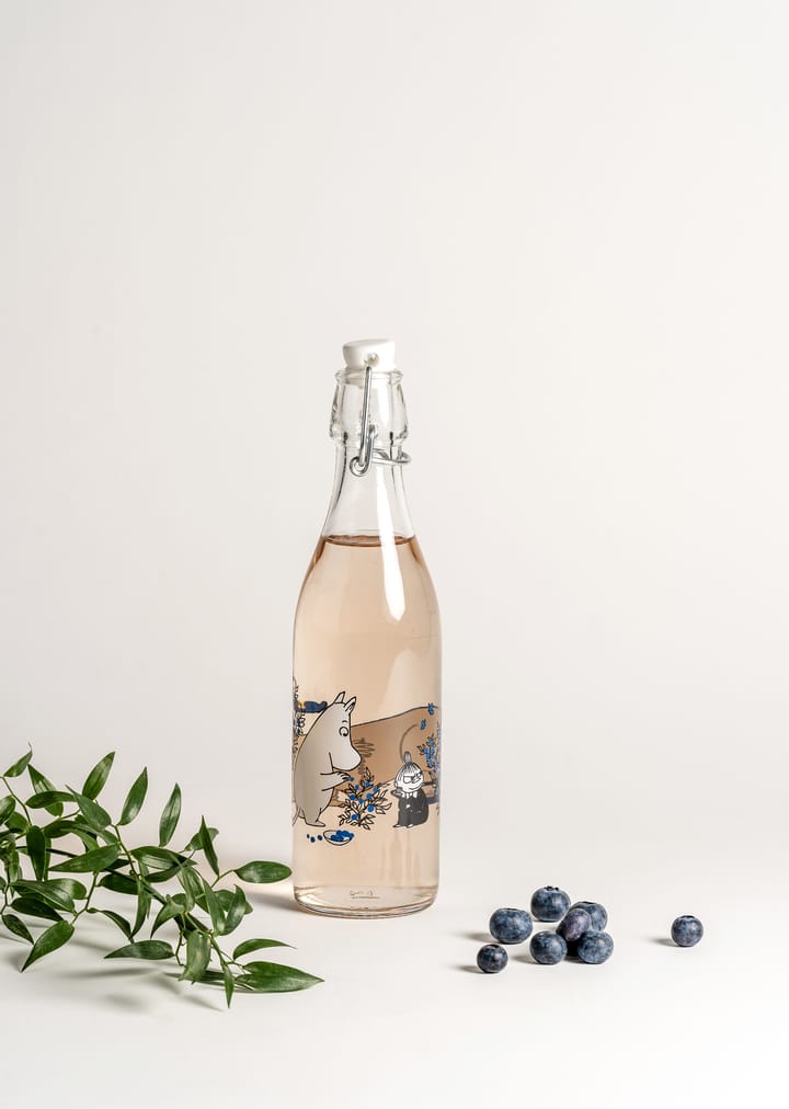 Blueberries glasflaska 0,5 L, Transparent Muurla