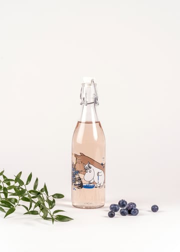 Blueberries glasflaska 0,5 L - Transparent - Muurla