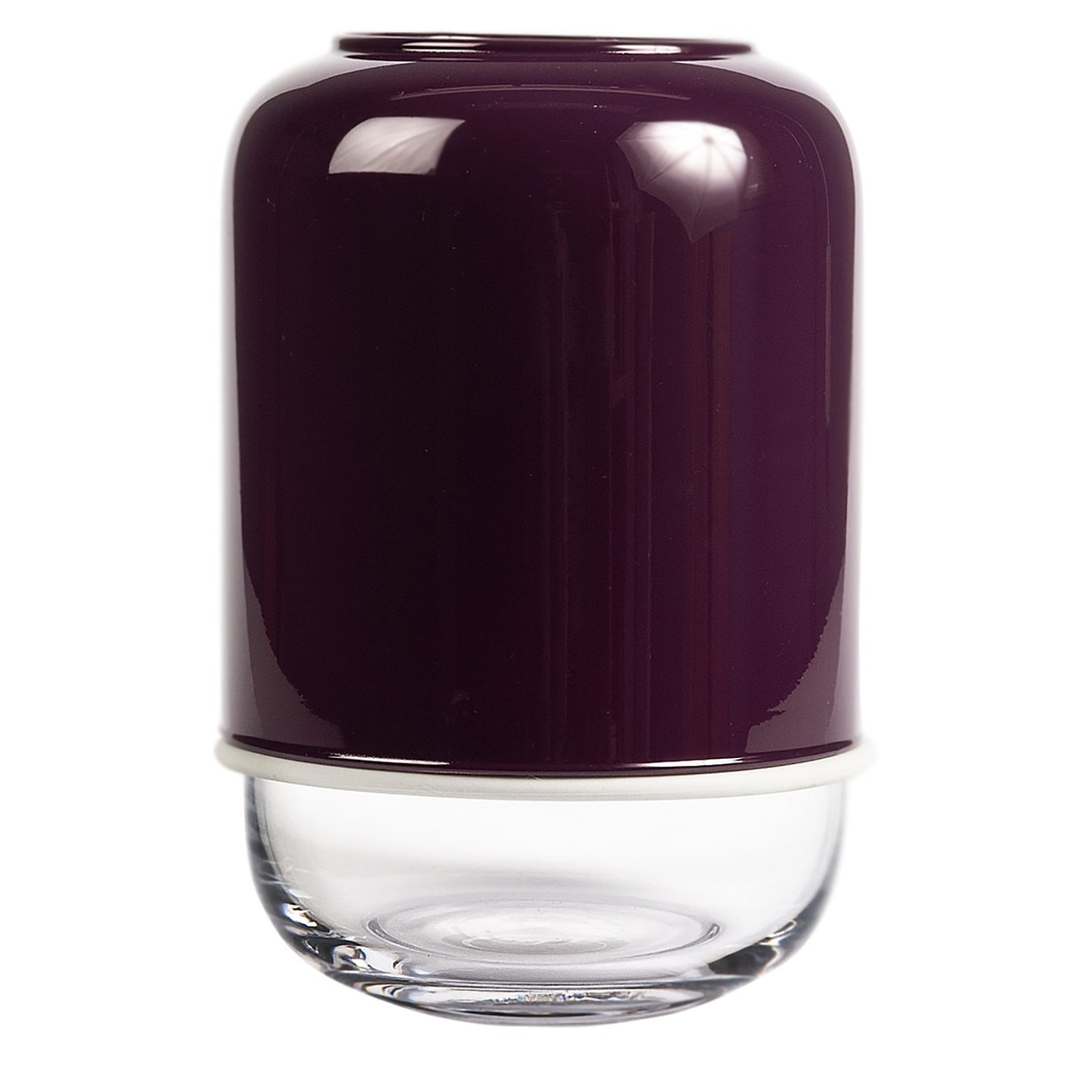 Muurla Capsule justerbar vas 18-28 cm Lila-klar | Skandinavisk Design | Vaser | Lila