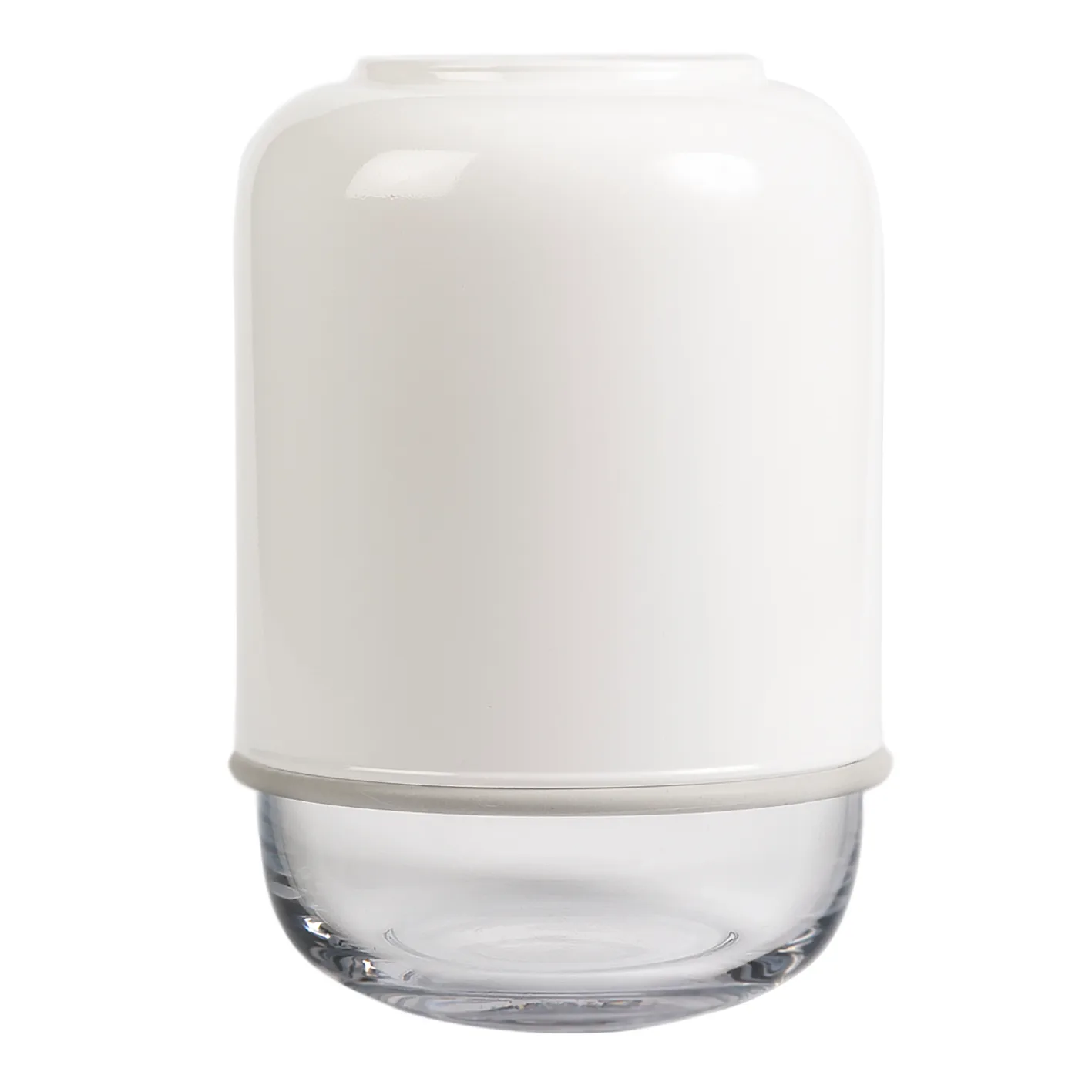 Capsule justerbar vas 18-28 cm, Vit-klar Muurla