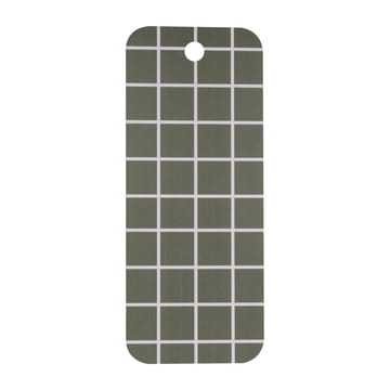 Checks & Stripes bricka 18x44 cm - Green-beige - Muurla