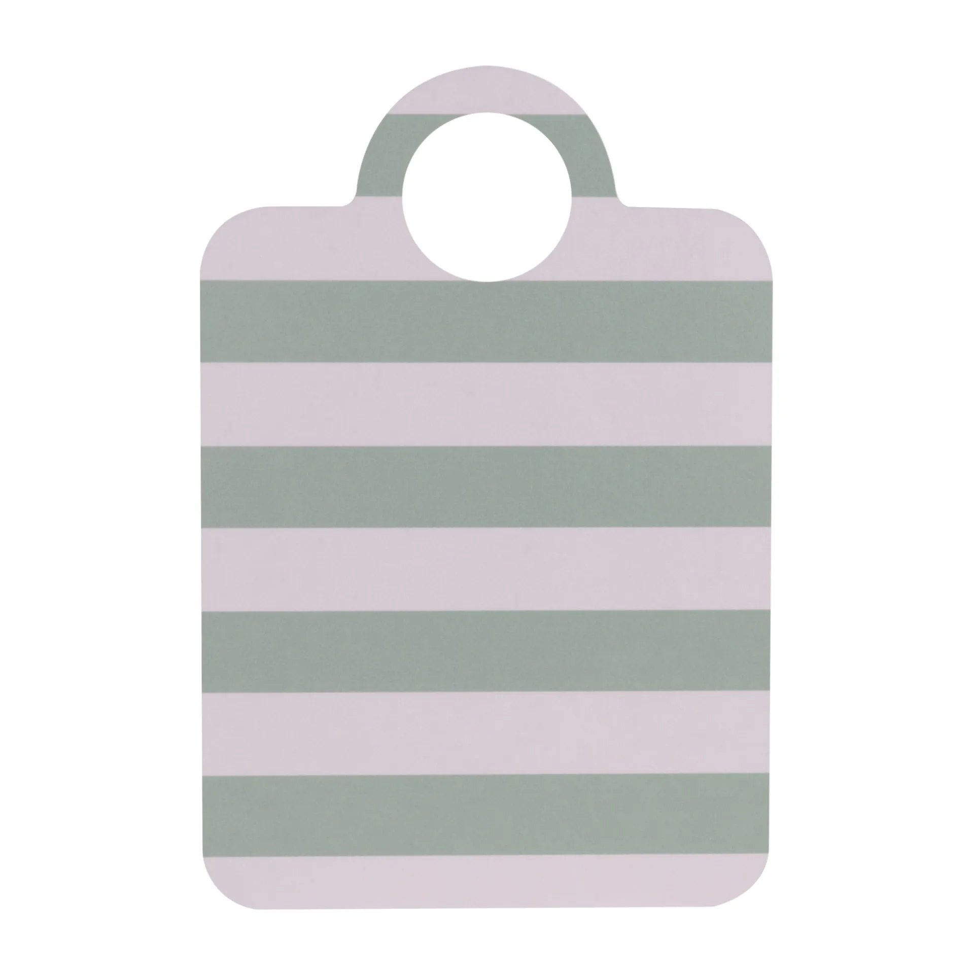 Checks & Stripes bricka 21x31 cm, Mint-blå Muurla